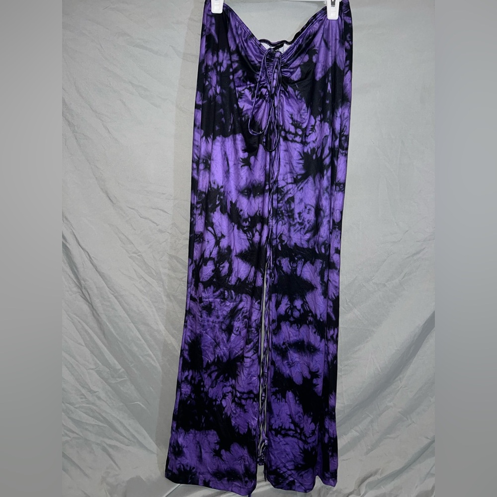 SHEIN Purple and Black Tie-Dye lounge pants